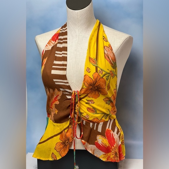 Free People NWOT Hot Tropic Tank in Mango Combo size M - Picture 2 of 13